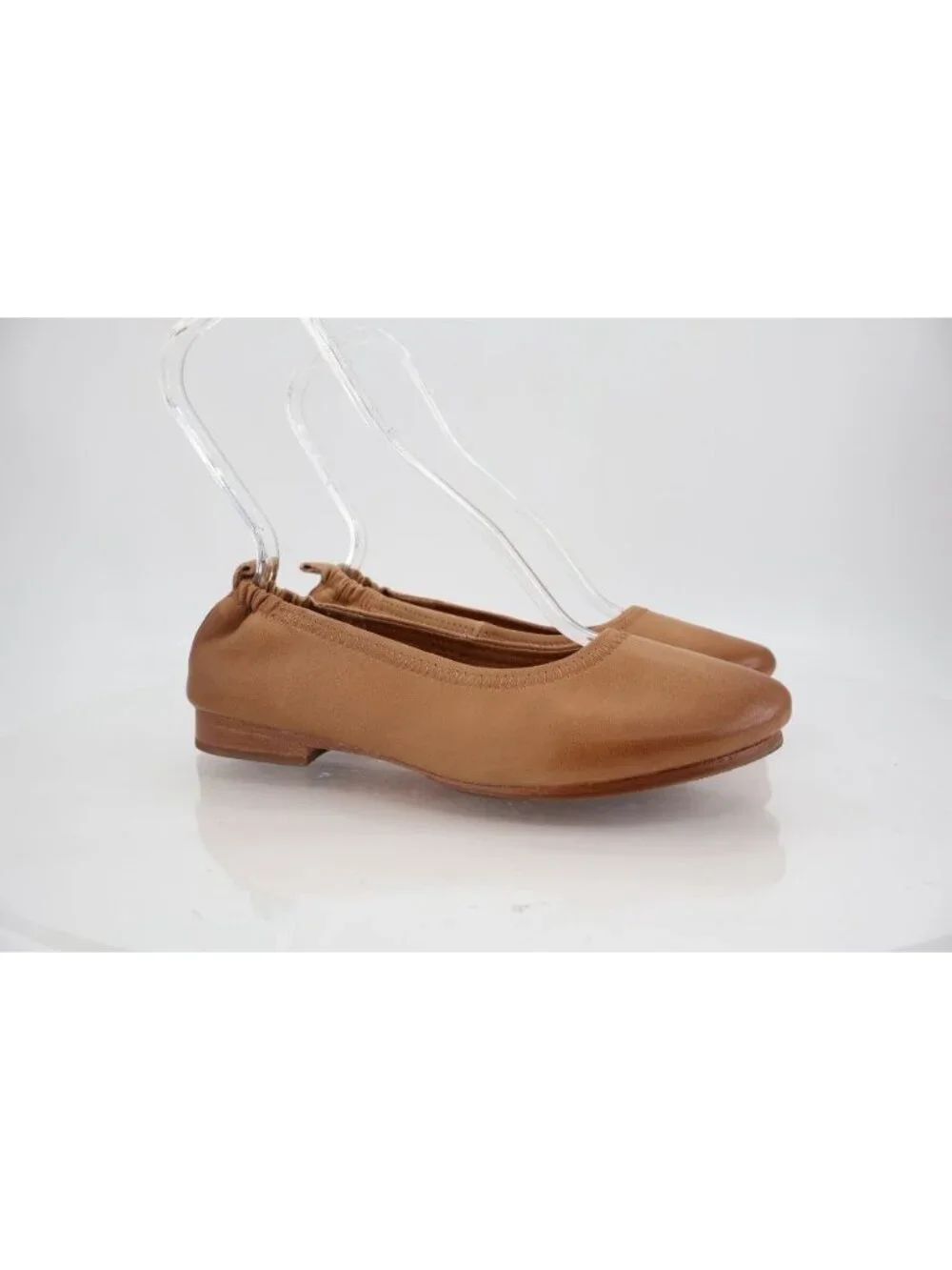 Sofft Kenni Ballet Flat Shoes Women's 8.5M Brown Leather Comfort Slip On Loafers